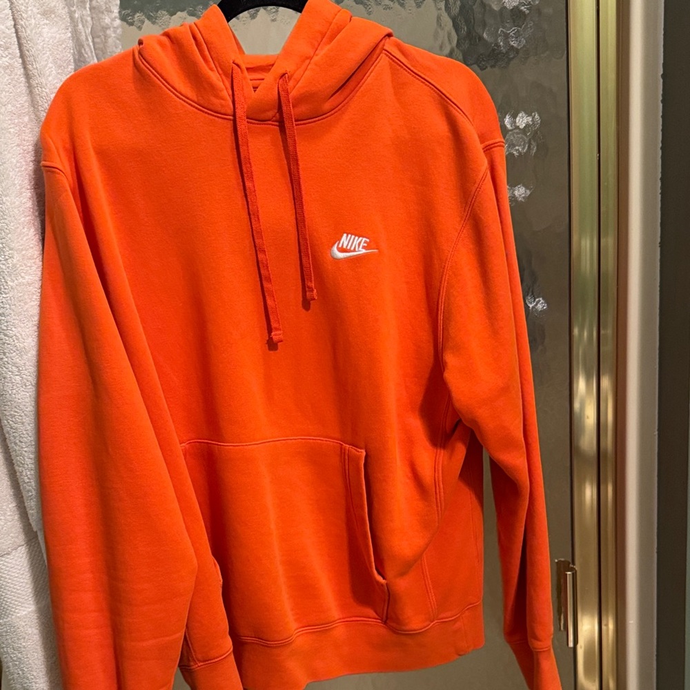 Nike Men's Bright Orange Hoodie